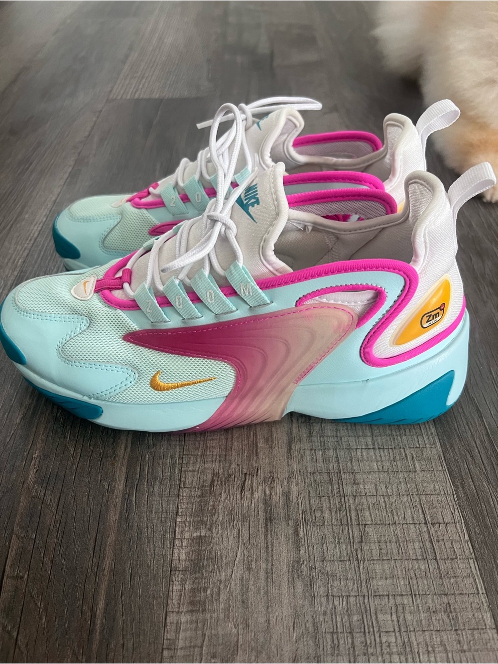 Nike Zoom 2K Women’s Sneakers Teal Pink White Size 9